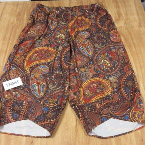 EMERY ROSE Pull On Elastic Waist Boho Lantern Pants Plus Sz 5X Bohemian Paisley - Picture 1 of 16